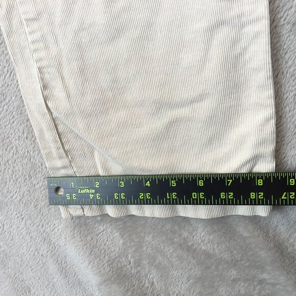 J.Crew Womens Pants Size 8S Bootcut Corduroy Classic Casual Ankle Y2K White - Picture 3 of 8